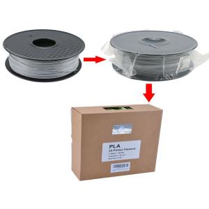 7.87 * 2.83 Thermoplastic Recycle Grey 3d Printer Plastic Material 1KG Spool