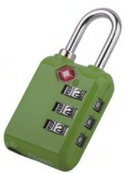 Quality TSA 3-digit travel bag accessories lock plastic material for sale