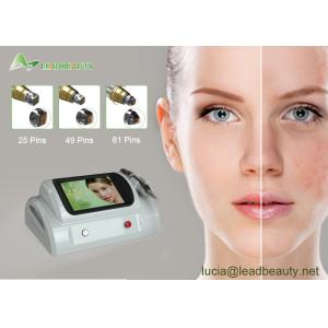 China CW/Pulse Lessen Acne/Scars fractional rf microneedle machine / 1-10 energy electric micro needling with 25/49/81 pins on sale