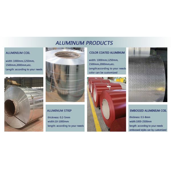 Embossed 1050 3003 5052 6061 Grades 0.3mm to 3.0mm Thicknesses Aluminum Coils with Customized Color