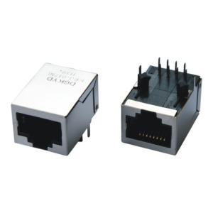POE RJ45 Connector with internal isolationTransformer 100base-TX 8P8C OEM / ODM