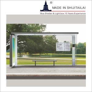 Galvanized Tempered Glass 2340mm A3 Bus Stop Shelter