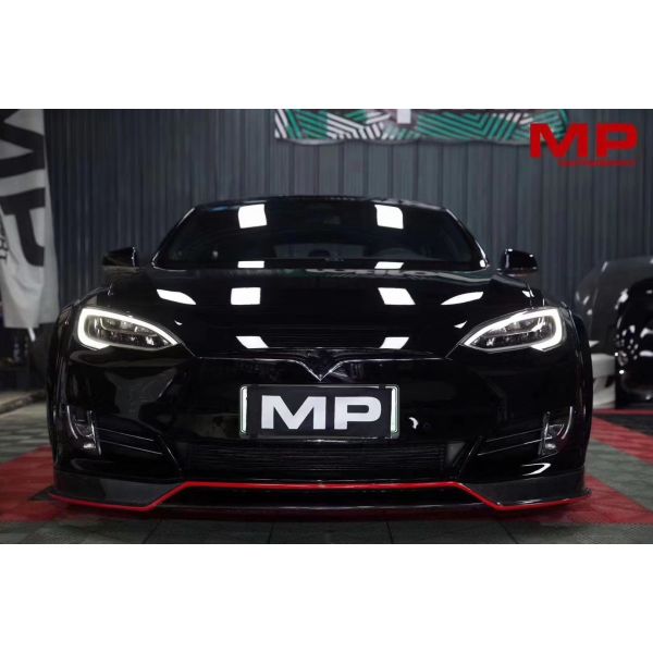 Selling Model S Carbon Fiber Body Kit for Model S Wide Bodyki Carbon Fiber Front Shovel Rear Diffuser Spoiler