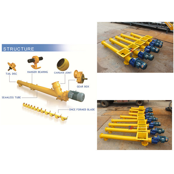 Buy Sand Gravel Feed Pellet Tubular Screw Conveyor Adjustable Speed at wholesale prices