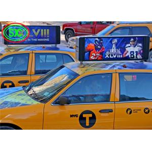 P5 Double-Sided Taxi Roof LED Display IP65 Waterproof 6500cd/sqm