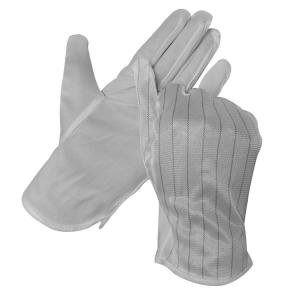 ESD Antistatic Stripe PU Palm Coated Gloves for Cleanroom