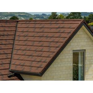 0.40 AZ70 Galvalume Black White Color Stone Coated Shingle Tile Popular Villa