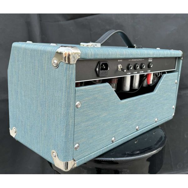 Custom Grand ′64 Princeton Reverb Tube Guitar Amp Head in Blue Color Fender Amp Clone Guitar Amplifier OEM