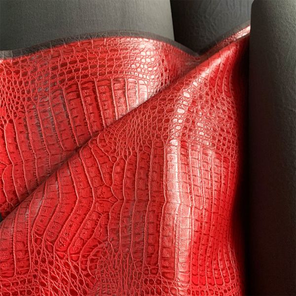 Buy Woven Faux Crocodile Skin Fabric Abrasion Resistant 2.5mm  Thickness at wholesale prices