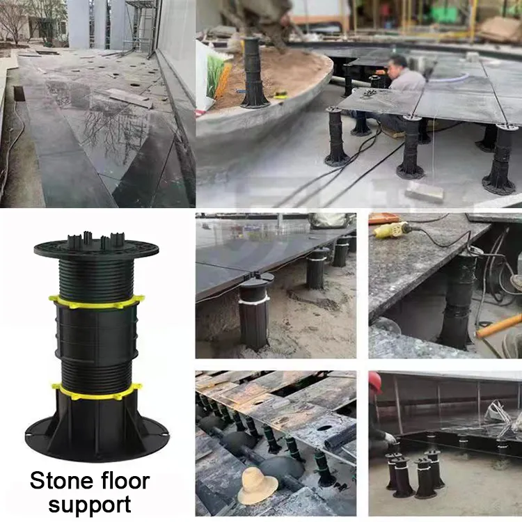 Recycled Plastic Adjustable Pedestal For Deck 45mm-80mm