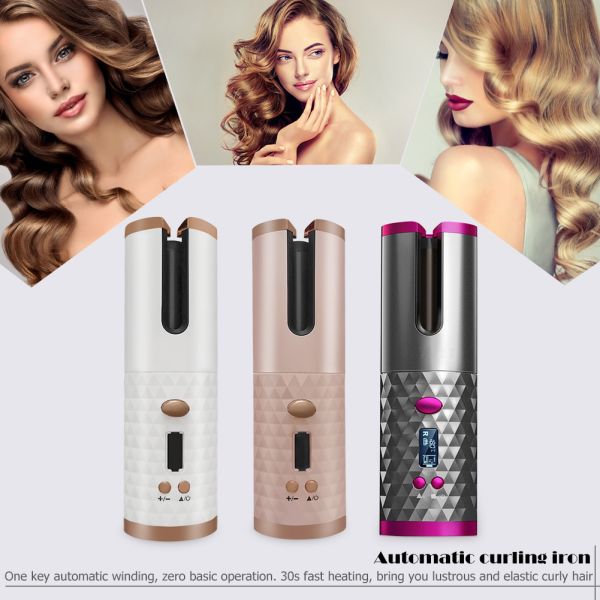 Buy 34W Rechargeable Travel Cordless Magic Hair Curler at wholesale prices