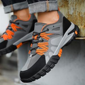 China Rubber Sole Steel Toe Industrial Safety Shoes for Flying Weave Work on sale