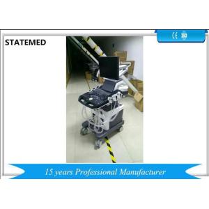 Double Screen 19 Inch Trolley Ultrasound Scanner 4D High Definition Image