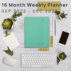 Concise Softcover Spiral Large Academic Planner 16 Month 20022 2023