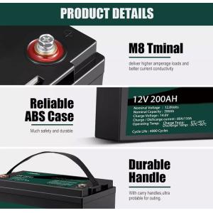 Environmentally Friendly LFP 100ah 200ah 12V Lithium Battery Pack Lifepo4