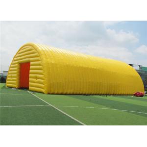 Ground Yellow Inflatable Canopy Tent , Inflatable Advertising Tent Modern Design