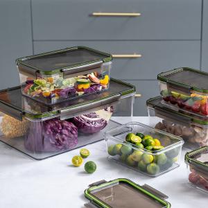 Large Capacity Stackable Food Storage Containers 3500ml Rectangular Crisper
