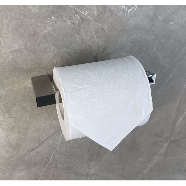 SGS Waterproof Toilet Paper Holder Self Black Color Washroom Roll Holder SGS