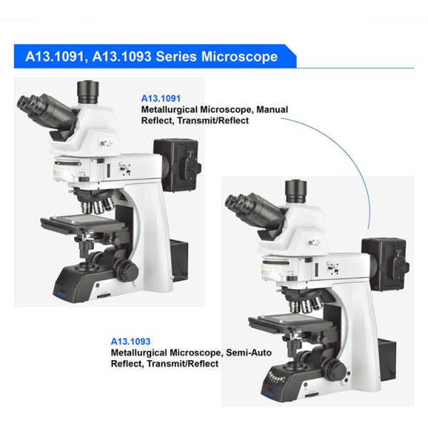 OPTO-EDU A13.1093-R Trinocular Metallurgical Microscope Semi Auto Reflect BF / DF DIC Polarizing