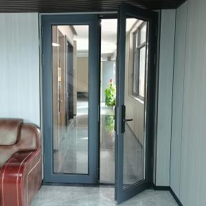 Aluminum Casement Doors With 1.4mm Aluminum Wall For Boutique Hotel