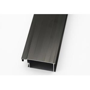 H Shape Anodized Bronze Black Sliding Window Aluminium Profile Customized