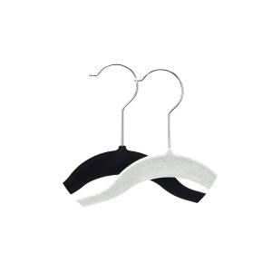 High Quallity Simple Black Velvet Hangers Wholesale