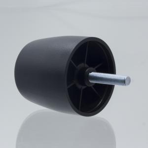 108g Dia 45mm Plastic Bun Furniture Feet For Chairs