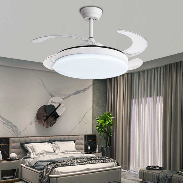 Indoor Fan Silent Ceiling Light Home Bedroom Light Dining Living Room Hotel Modern Fan Light