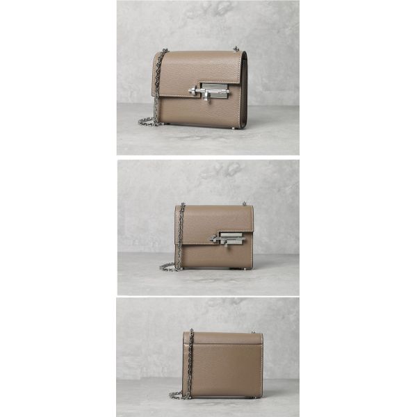 Black Crossbody Genuine Leather Shoulder Bags Barrel Shaped