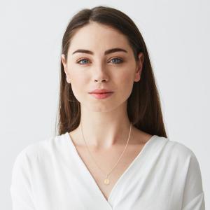 18K Gold ‘J’ Pendant Necklace