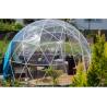 5M Luxury Geodesic Dome Tent With Steel Pipes And Transparent Cover Dome Party Tents for sale