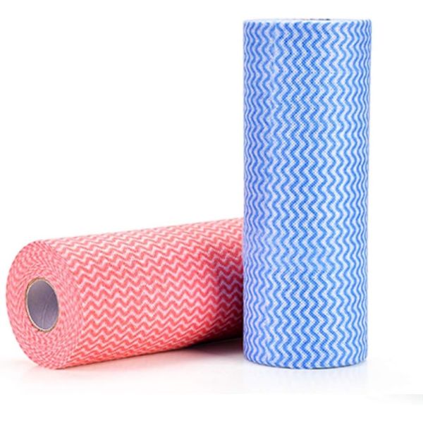 Home Non Woven Cloths Roll Resuable Woodpulp Polyester Material