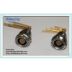 Quality lemo 5 pin right angle medical connector ECG.0B.305.CLV for sale