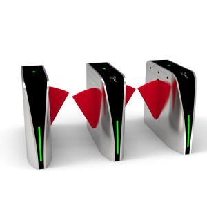 China Zento IP67 Waterproof Access Control System Brushless Servo Motor Flap Barrier Turnstile For Office/Science Museum on sale