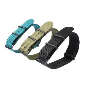 24mm Nylon Velcro Watch Straps With Plating Hardwares