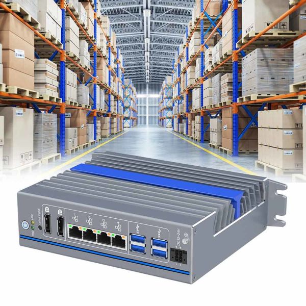 Buy DC 12V-24V Fanless Industrial Mini PC With I7 CPU And Wide Voltage Support at wholesale prices