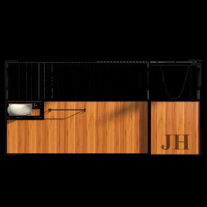 China High Quality Bamboo door Horse Stables  hot galvanized steel on sale