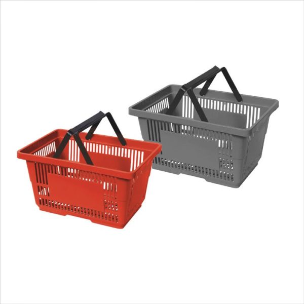 Supermarket Plastic Grocery Shopping Small Basket Collapsible