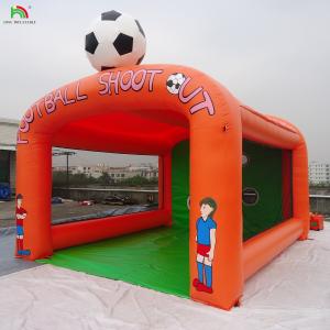 Carnival Inflatable Football Toss Game , Inflatable Soccer Shooting