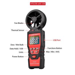 9999 CFM Handheld Digital Anemometer
