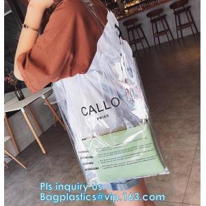 Fashion Transparent Bag In Bag Shoulder Bag, OEM Beach bag, traveling bag pvc