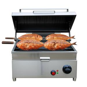 Commercial Electric Fish Grill Machine Double-layer 6 Compartments