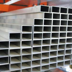 Rectangular Square Aluminum Alloy Tubes Profile Large Diameter Custom Tolerance