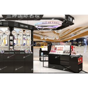 BKC008 Premium makeup booth Cosmetic mall kiosk for Skincare Store Display