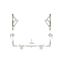 Push 1.3mm Anodizing Top Hung Aluminium Windows