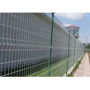 Pvc Or Powder Coating Curved Welded Metal Fence Garden Iso9001 Passed