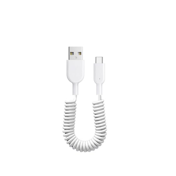 High-quality spring data cable USB 2.0 Type C data cable, high-speed data