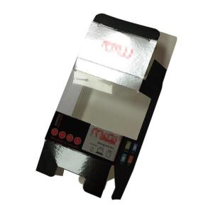 Folded  Cardboard Gift Boxes  with Matt Lamination CMYK PVC Window for Electronic Accessories