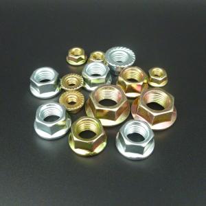 JIS B1190 ISO4161 Carbon Steel ZP Hexagon Nuts With Flange